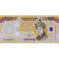 (000983) ** PNew (PN43) Bhutan - 100 Ngultrum (2025) (Polymer)